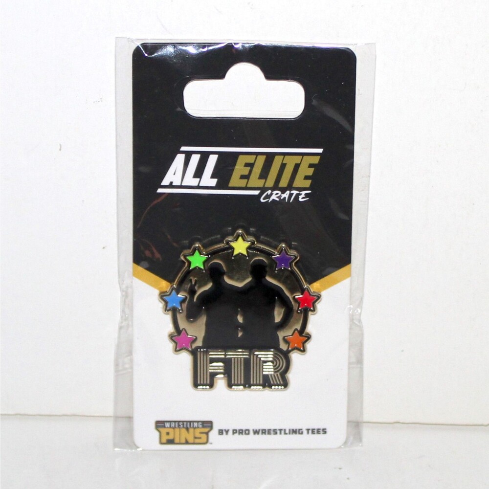 Wrestling Pin FTR Cash Wheeler Dax Harwood AEW All Elite Crate